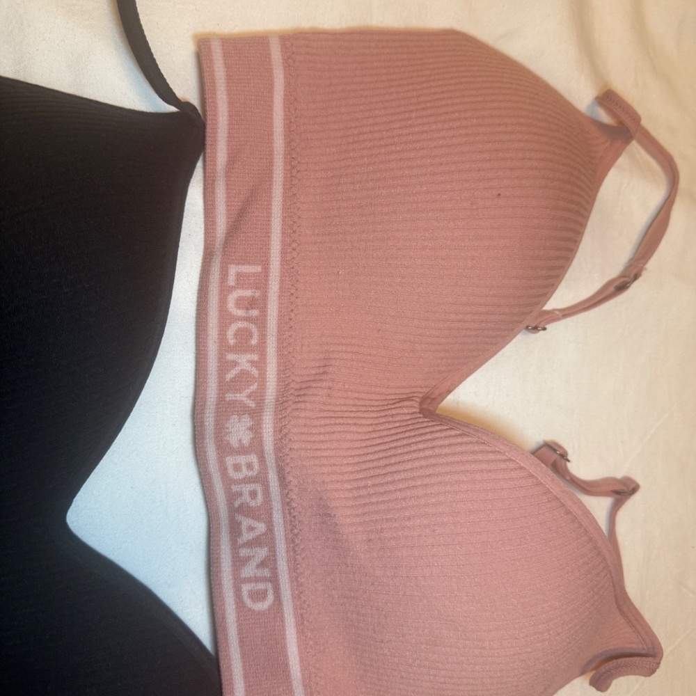 Buy as a bundle LUCKY BRAND set of 2 Bras blue color and pink size 34B RN 71222 - Picture 2 of 9